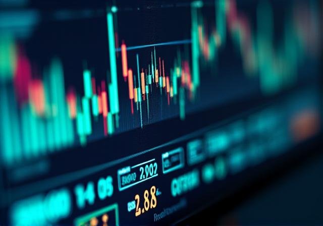 Sophisticated trading dashboard displaying real-time financial data and market trends